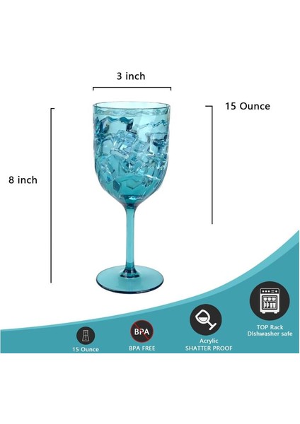 6'lı Akrilik Şarap Kadeh Seti fırsatları