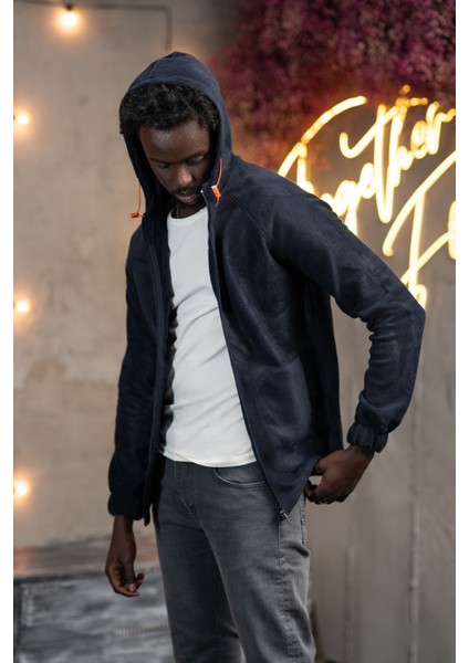 Slimfit Kapşonlu Yan Cepli Fermuarlı Spor Polar Hırka fiyatları