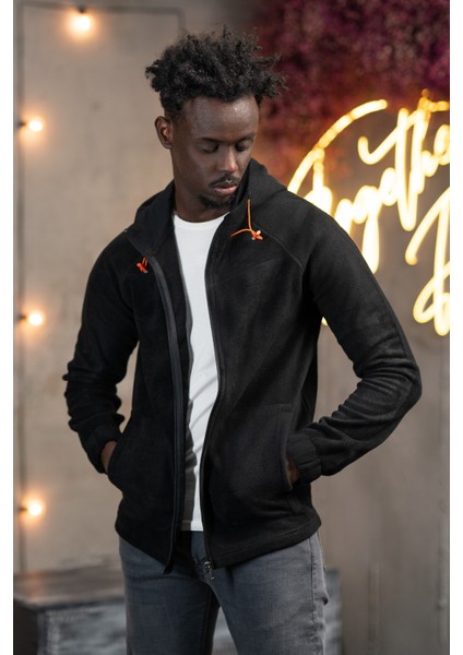 Slimfit Kapşonlu Yan Cepli Fermuarlı Spor Polar Hırka fiyatları