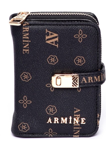 C 01 Kadın El Çantası Siyah Baskılı