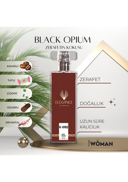 Black Opium Edp 50 ml – Tatlı, Kahveli ve Oryantal Kadın Parfümü (K-092)