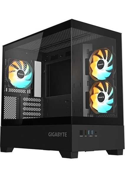 <![cdata[gıgabyte GB-C201P Panoramık Gamıng Mıd-Tower Pc Kasası 360MM Sıvı Soğutucu Desteği]]>