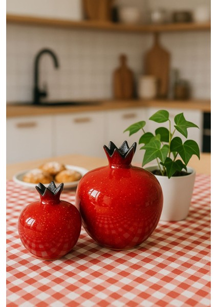 Dekoratif Polyester Nar Yapay Meyve Obje Seti modelleri