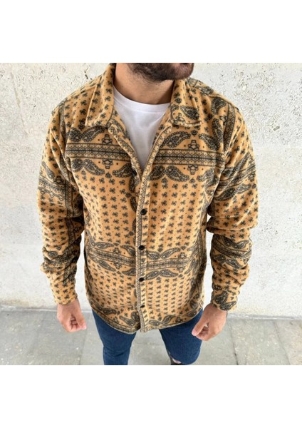 Erkek Polar Fermuarlı Sweatshirt – Kapüşonsuz, Cepli, Yumuşak Dokulu, Oversize Rahat Kalıp, Kışlık Sıcak Tutan Fermuarlı Üst fırsatları