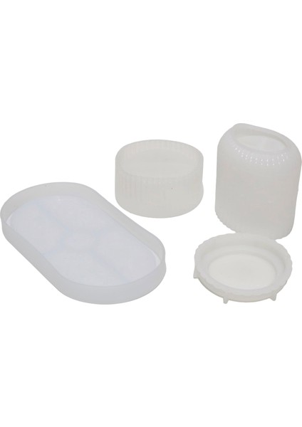 3D Silikon Mum Kalıbı 4 Parça