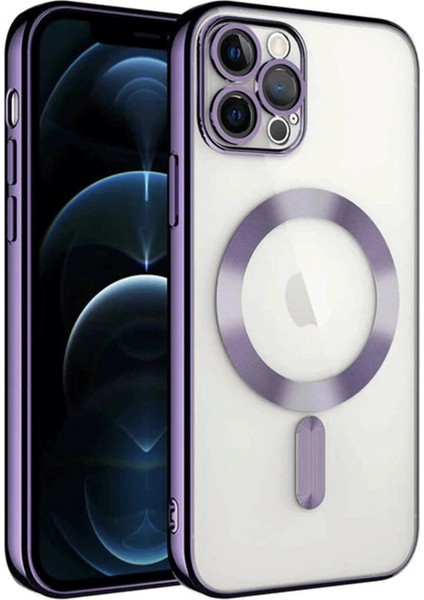 iPhone 14 Pro Max Kılıf Kross Magneticsafe Kapak - Mor
