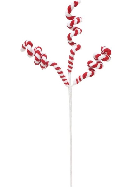 Spiral Desenli Yılbaşı Dekor ve Ağaç Süsü – Kırmızı Beyaz 60 cm fiyatları