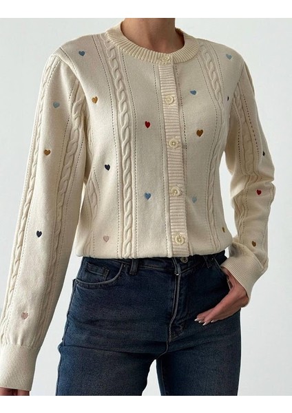 Kalp Nakışlı Hırka fiyatları