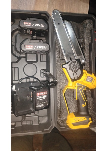 Şarjlı, Çift Bataryalı, Kömürsüz Motor, Otomatik Yağlamalı, 8 Inç Zincir 1/4 23 Diş, El Testeresi Dfl-Chg1 fiyatları