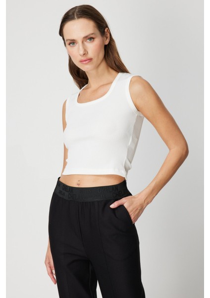 Fitilli Kolsuz Crop Bluz 61396 fiyatları