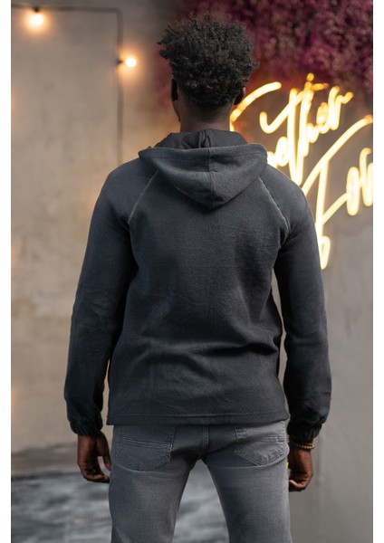 Slimfit Kapşonlu Yan Cepli Fermuarlı Spor Polar Hırka indirimleri