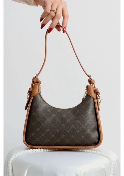 386KADIN Omuz Çantası Kahverengi modelleri