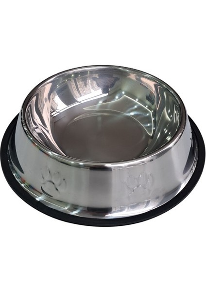 Kedi ve Köpekler Için Metal Mama ve Su Kabı 22 cm