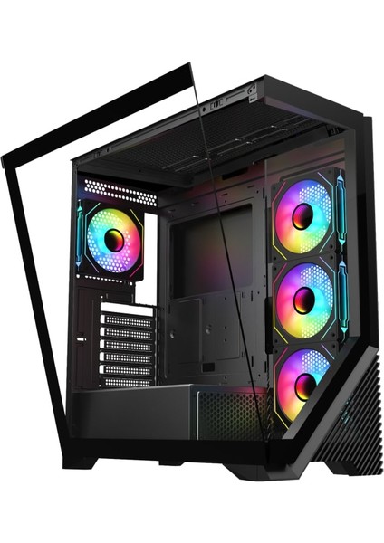 Fsp VG4202FLA 750W 80+ Gen5 4X120MM Rgb Fan Temperli Cam USB 3.0 Mesh Atx Gaming (Oyuncu) Kasa fırsatları