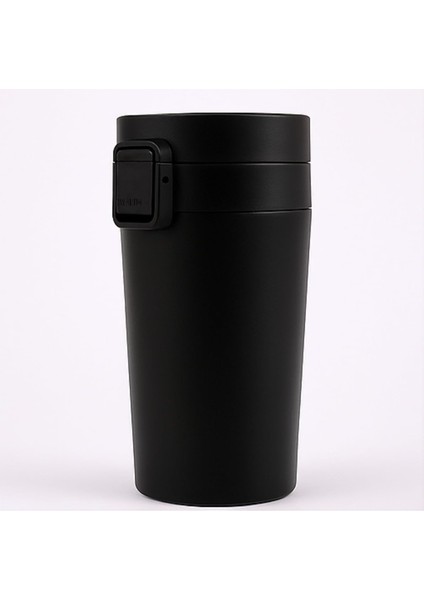 380 ml Siyah Sızdırmaz Termos Matara – Çift Katmanlı Paslanmaz Çelik, Isı Yalıtımlı Seyahat ve Ofis Kupası