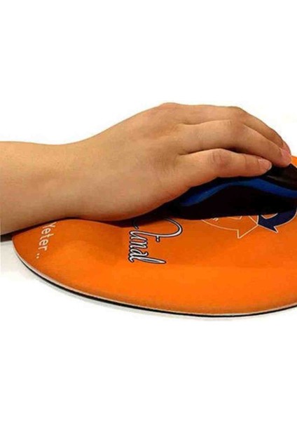 Pembe Leopar Baskılı Oval Mouse Pad Bilek Destekli fiyatları