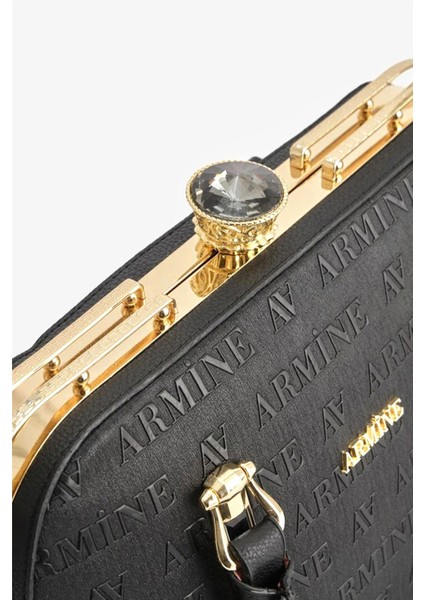 339 Kadın Kol Çantası Siyah Lazer