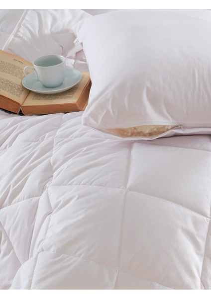 %100 Merinos Boncuk Kuzu Yünü Dolgulu & Pamuk Kumaş 2`li Yastık 50 x 70 cm Ebat , 1000 Gram modelleri