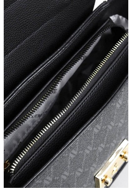 378 Kadın Omuz Çantası Siyah Baskılı indirimleri