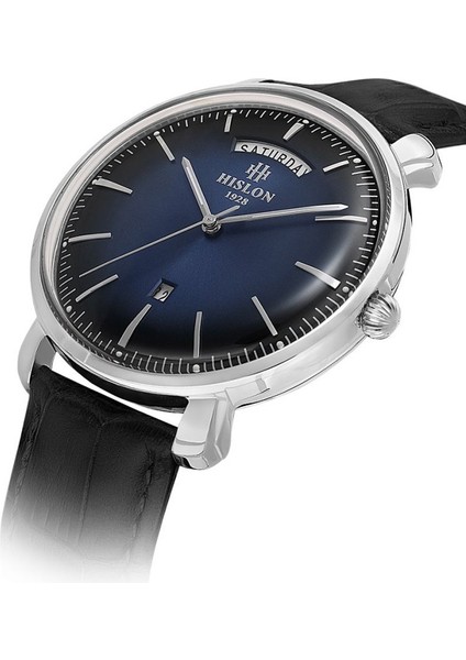 Hıslon CL203S-11BS Siyah Deri Kordon Erkek Kol Saati fırsatları