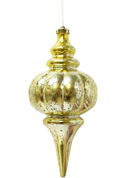 Yılbaşı Ağaç Süsü Antik Efektli Sarkıt Asılabilir Dekoratif Süs Altın 26 cm fiyatları