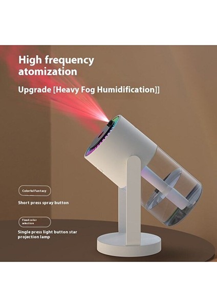 Yıldızlı Projektör Hava Nemlendirici | Araç & Ev Buhar Makinesi