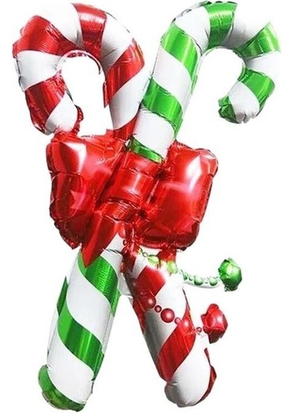 Yılbaşı Baston Şeker Folyo Balon Parti Balonu 63 cm fiyatları