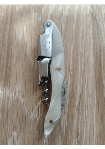 Tirbuşon Beyaz Saplı