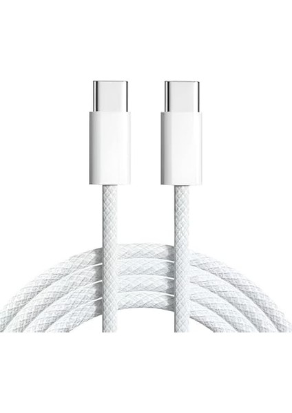 Type-C To Type-C Örgülü Kablo Pd 60W 3A Hızlı Şarj USB 1m | 15, 16,, Laptop ve Kulaklıklar Için Yüksek Hızlı Veri Transferi, Evınto modelleri