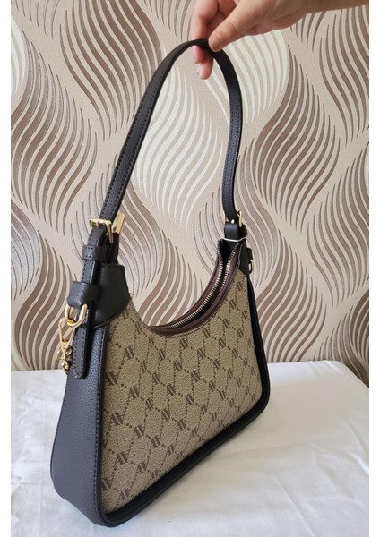 386KADIN Omuz Çantası Vizon Baskılı modelleri