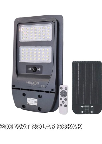 Güneş Enerjili 200W LED Projektör - Radar Sensörlü, IP65 Su Geçirmez Beyaz Işık + Uzaktan Kumandalı fiyatları