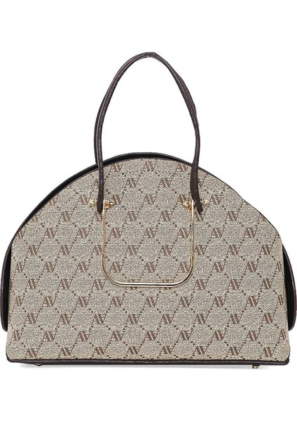 365 Kadın Omuz Çantası Vizon Baskılı modelleri