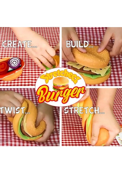 Burger Esnek Oyuncak Hamburger Oyun Seti fiyatları