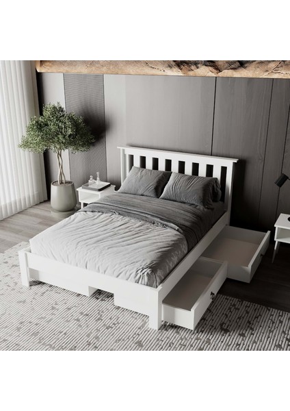 Apex 4 Çekmeceli Mdf Karyola | Kolay Kurulum