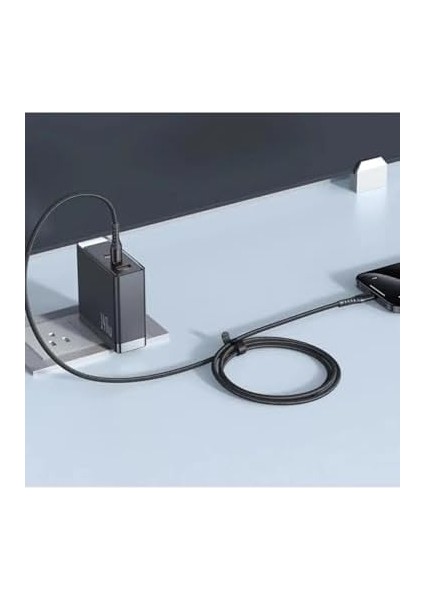 CA-5643 60W 3A Type-C To Type-C Şarj ve Data Kablosu Siyah - 2m fiyatları