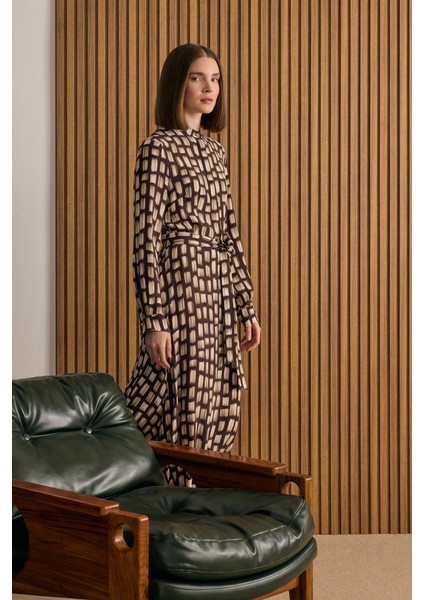 Desenli Viscon Elbise fiyatları