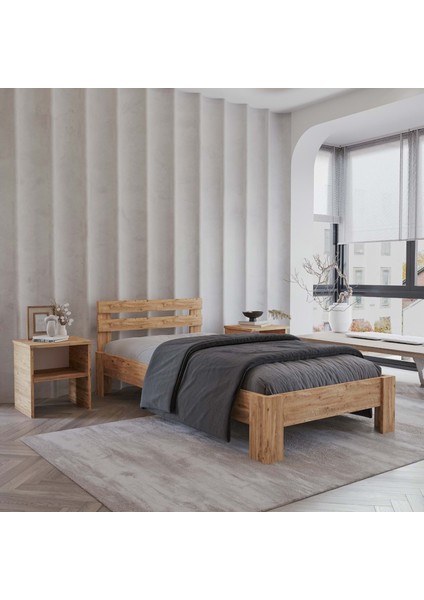Letto Atlantik Mdf Karyola | Tek ve Çift Kişilik Yatak Uyumlu, Kolay Kurulum fiyatları