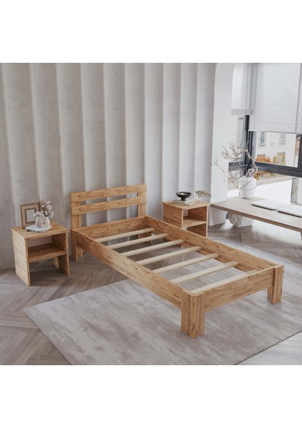 Letto Atlantik Mdf Karyola | Tek ve Çift Kişilik Yatak Uyumlu, Kolay Kurulum fırsatları