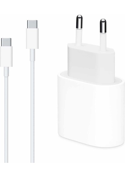 15 Pro Max Için Type-C To Type-C 2 In 1 Şarj Seti