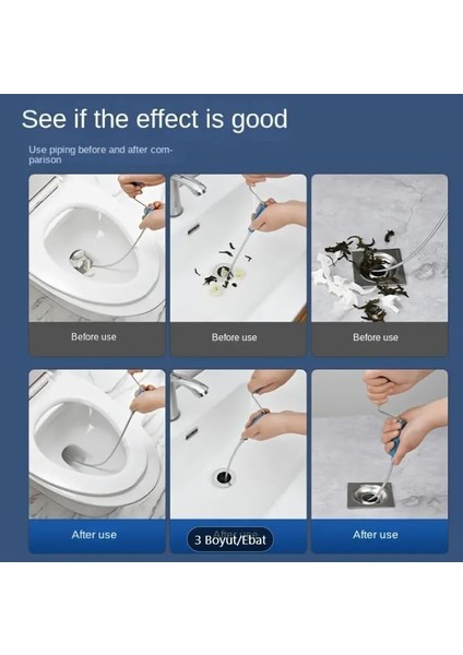 Orret Home 3 Metre Gider Açma Spirali – Tıkanıklık Açıcı Yay, Lavabo Tuvalet Klozet Duş Banyo Drenaj Kanalizasyon Temizleme Aparatı, Paslanmaz Çelik Spiral Tel (8 Metre) fiyatları