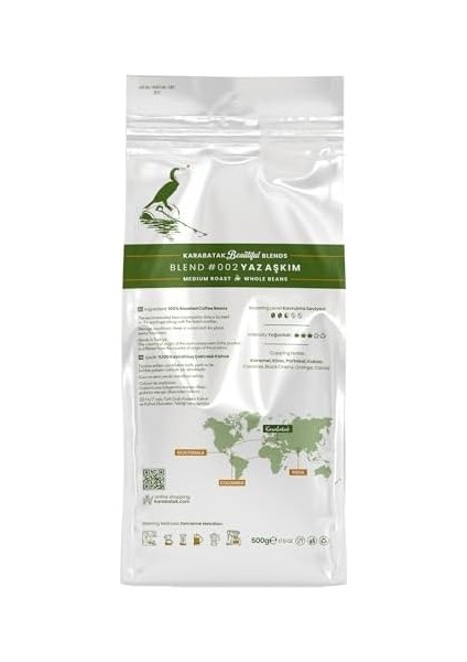 Karabatak Beautiful Blends Yaz Aşkım Çekirdek Kahve 500 G