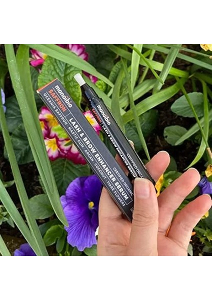 Saffron Cosmos Organic Sertifikalı Kaş Kirpik Güçlendirici Serum – Hızlı Uzama Sağlayan Cildi Tahriş Etmeyen Ileri Düzey Kirpik Serumu – Daha Uzun Daha Gür Daha Dolgun Görünüm – Vegan modelleri