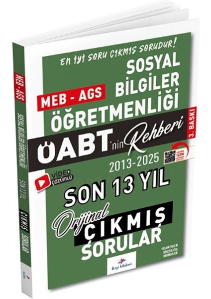 2026 Öabt Meb Ags Nin Rehberi Sosyal Bilgiler Öğretmenliği Çıkmış Sorular Son 13 Yıl Dizgi Kitap