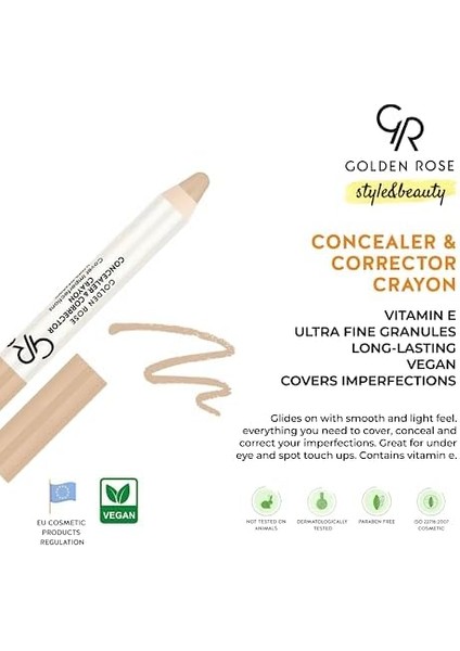 Golden Rose Concealer & Corrector Crayon No:03 1 Paket fiyatları