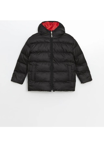 Lcw Kids Siyah Kapüşonlu Erkek Çocuk Şişme Mont fiyatları