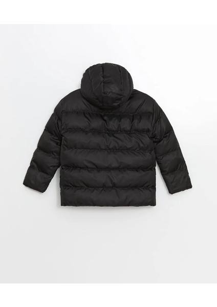 Lcw Kids Siyah Kapüşonlu Erkek Çocuk Şişme Mont modelleri