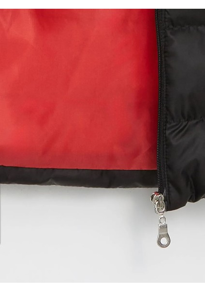 Lcw Kids Siyah Kapüşonlu Erkek Çocuk Şişme Mont fırsatları