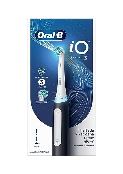 Oral-B Io 3 Şarjlı Diş Fırçası - Siyah modelleri