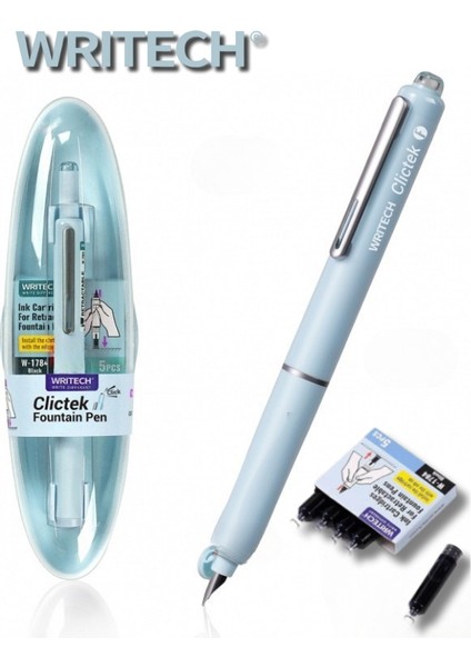 Basmalı Dolma Kalem +5 Yedek Kartuş Hediyeli