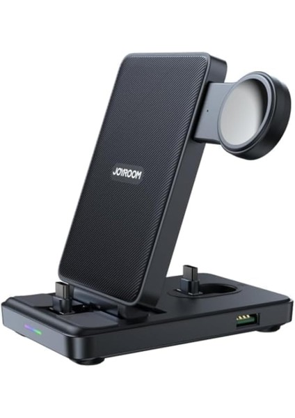 4&apos;ü 1 Arada Tip C Çok Fonksiyonlu Kablosuz Şarj Cihazı ve Telefon Tutucu